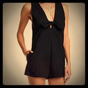 Free People tie front Romper